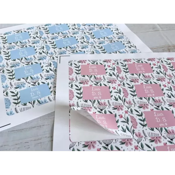 Etiquetas cuadernos x 12